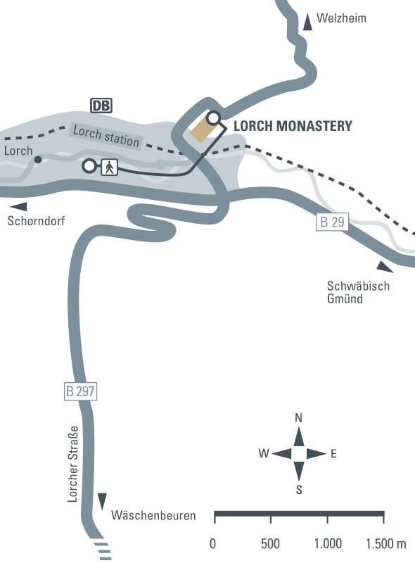 journey description: Lorch Monastery, illustration: Staatliche Schlösser und Gärten Baden-Württemberg, JUNG:Kommunikation