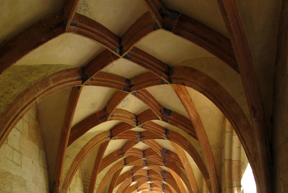 Netzgewölbe im kreuzgang von Kloster Lorch
