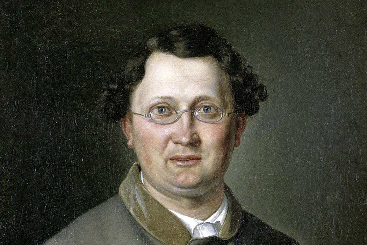 Portrait of Eduard Mörike, painting circa 1850
