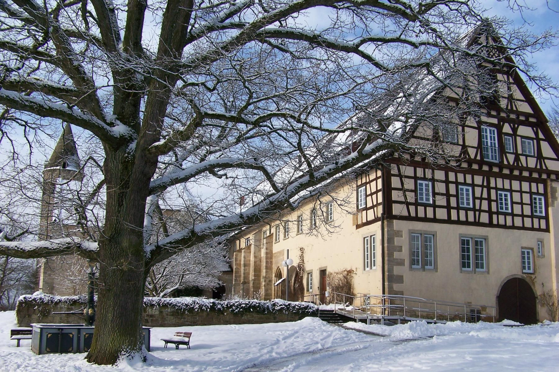 Kloster Lorch im Schnee