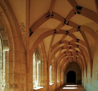 Cloister wings with net vault at Lorch Monastery