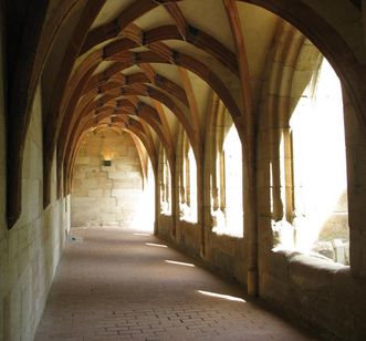 Cloister with a net vault at Lorch Monastery