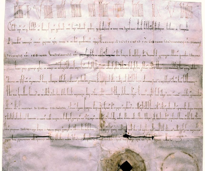 Charter of Lorch Monastery from 1102