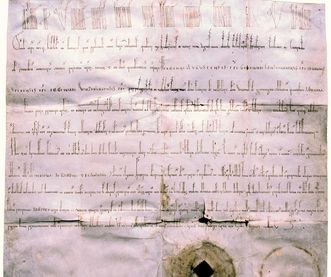 Charter of Lorch Monastery from 1102