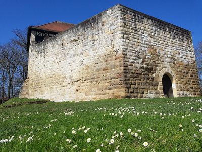 Burg Wäscherschloss, Außenmauern 