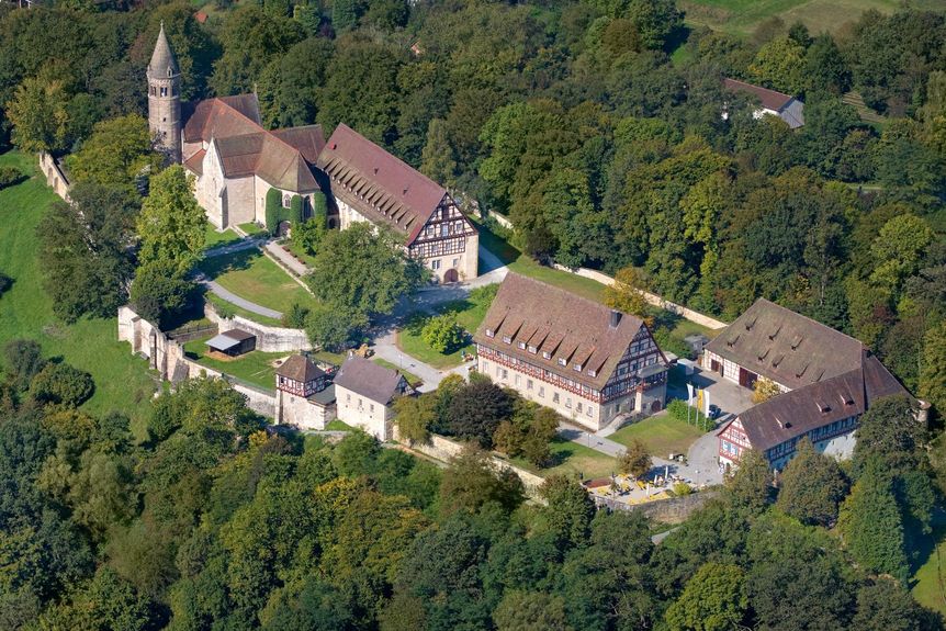 Kloster Lorch, Luftaufnahme der gesamten Klosteranlage