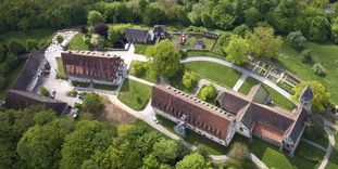 Aerial view of Lorch Monastery