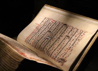 Page with notes from the choir book of Lorch, early 16th century