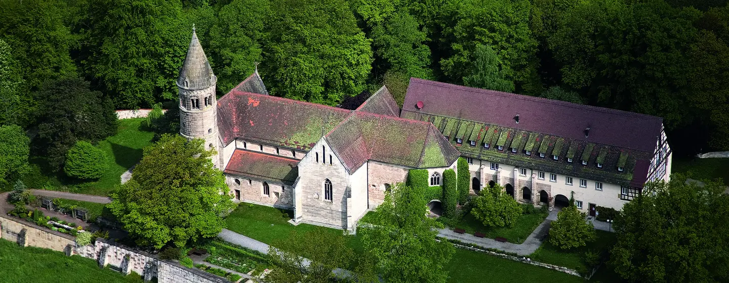 Luftaufnahme von Kloster Lorch