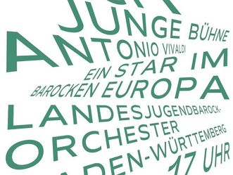 Veranstaltungsplakat, Konzert des Landesjugendbarockorchesters Baden-Württemberg