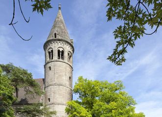 Romanesque tower of Lorch Monastery